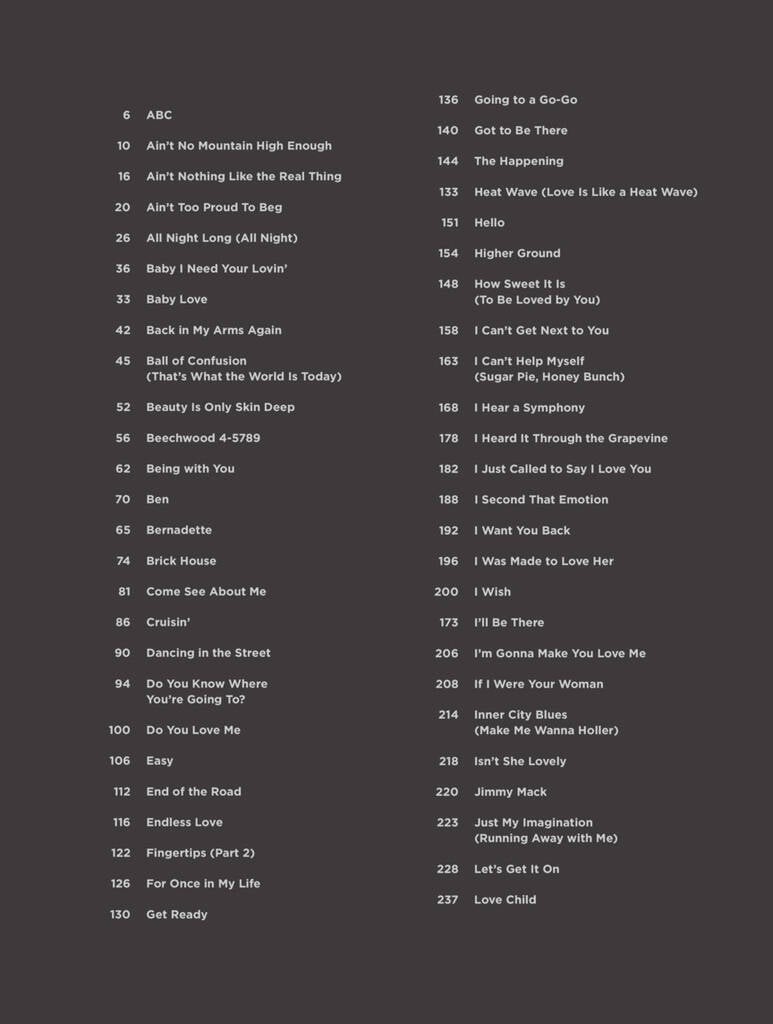 Motown 50Th Anniversary Songbook